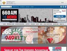 Tablet Screenshot of 660amtheanswer.com